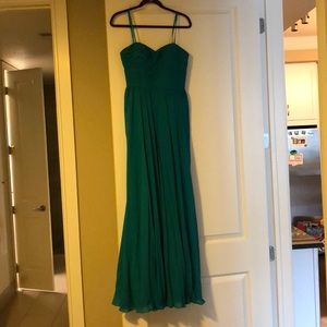 Aidan Mattox Turquoise Strapless Dress Size 6